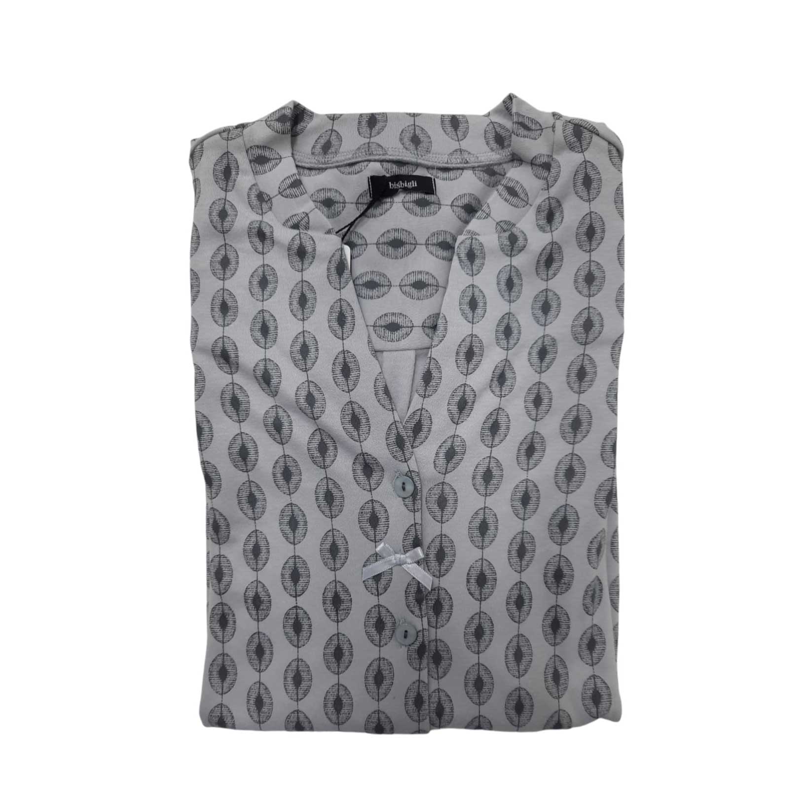 Camicia Notte Bisbigli Sweet Almond – Liquette Cotone - The King Luxury