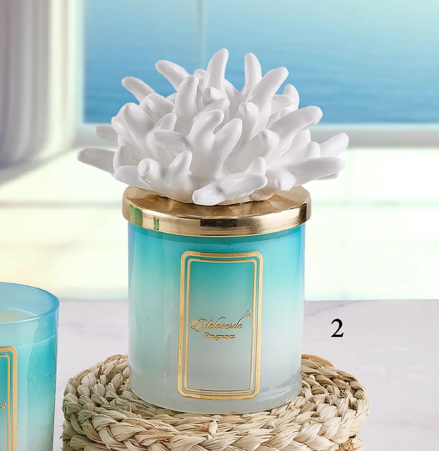 Candela Melaverde Tropicana Bianca – Bomboniera in Porcellana - The King Luxury