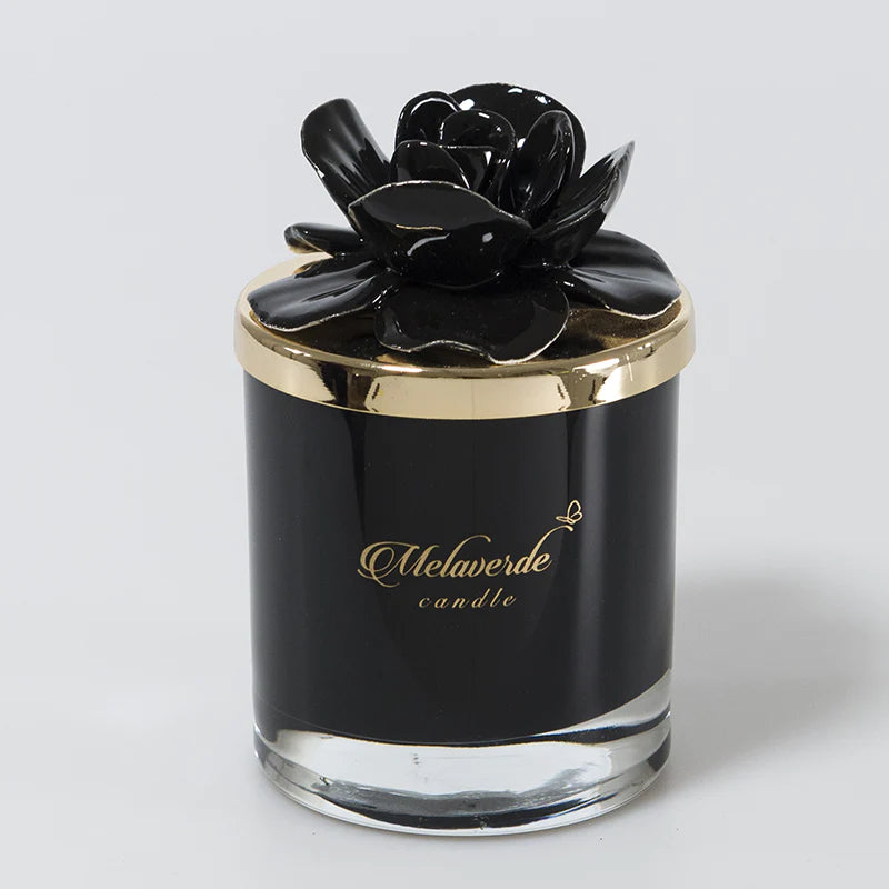 Candela Grande Melaverde con Tappo Fiore Matrimonio