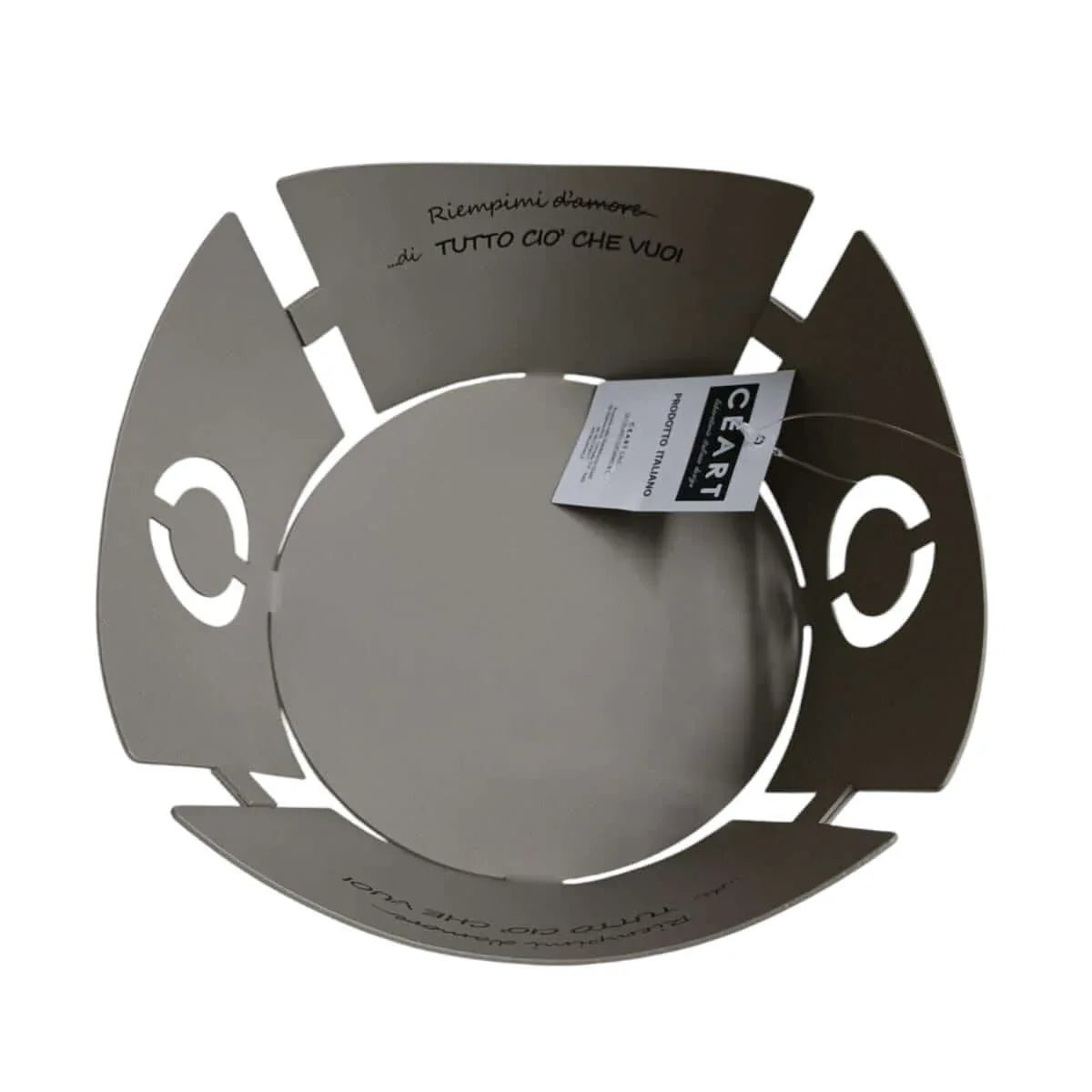 Cesto Centrotavola in Metallo D'Amore Made in Italy - The King Luxury