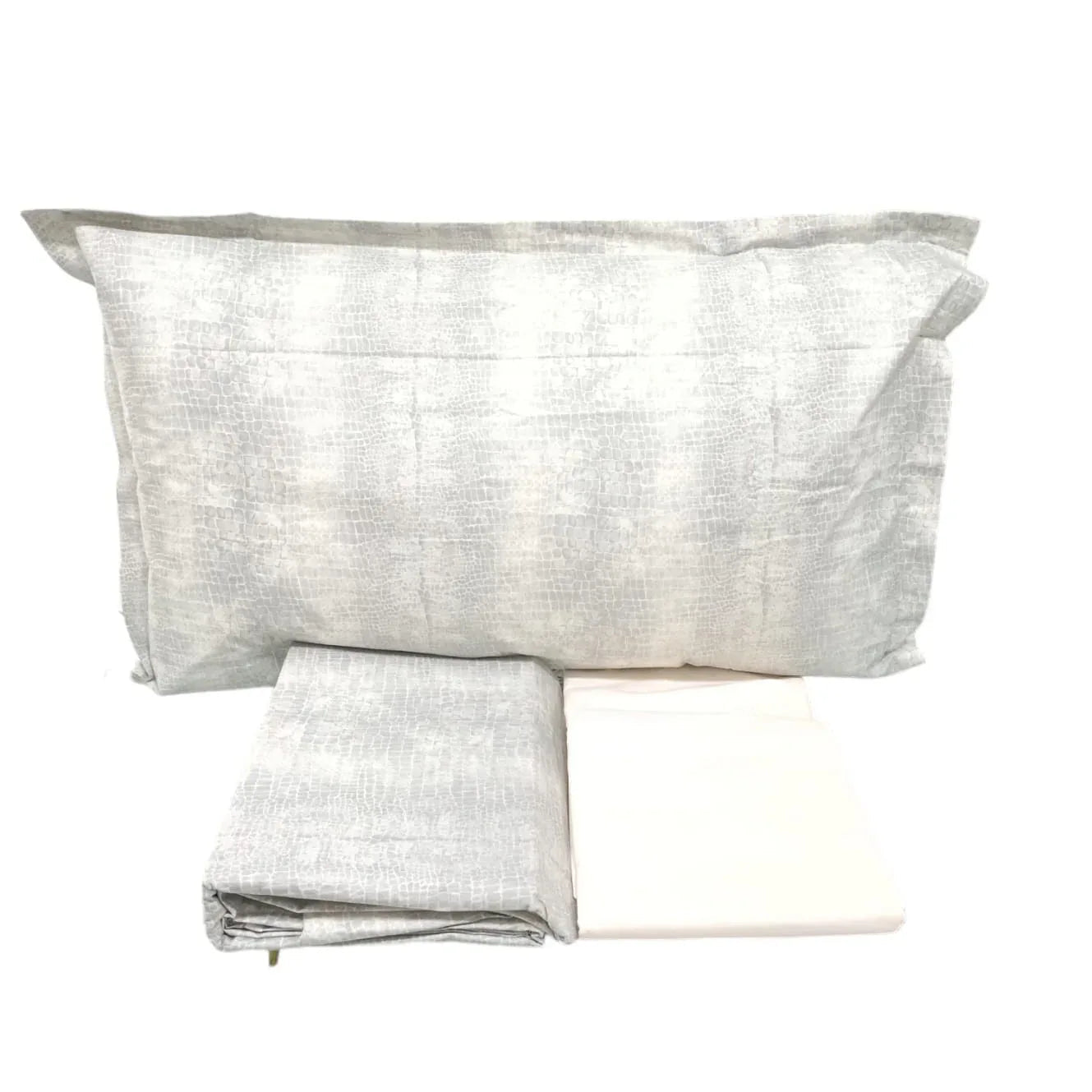 Completo Lenzuola 1 Piazza e 1/2 Snake Percalle Cotone - The King Luxury