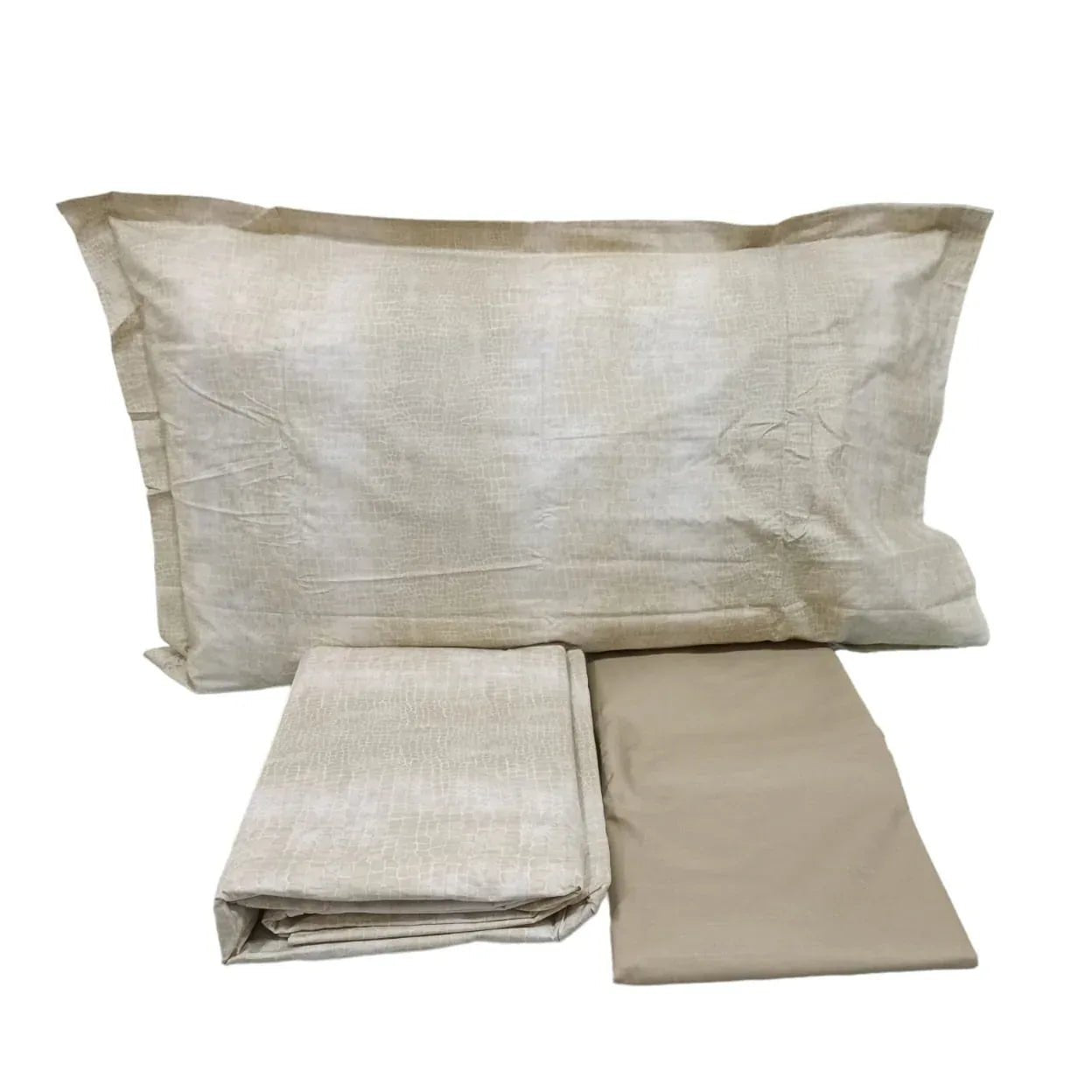 Completo Lenzuola 1 Piazza e 1/2 Snake Percalle Cotone - The King Luxury