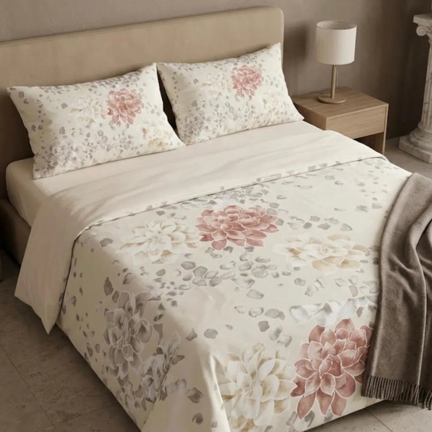 Completo Lenzuola Casa Giulia Terea Matrimoniale Cotone Teknotime - The King Luxury