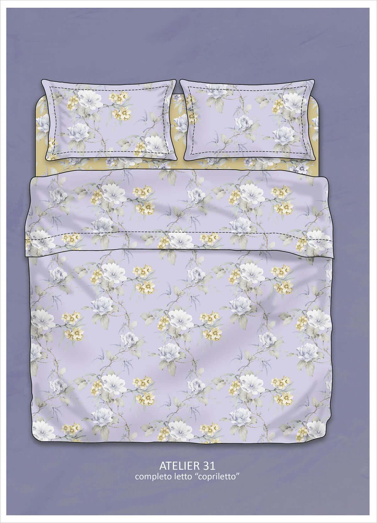 Completo Lenzuola Cotone Randi Atelier 31 Matrimoniale – Percalle - The King Luxury