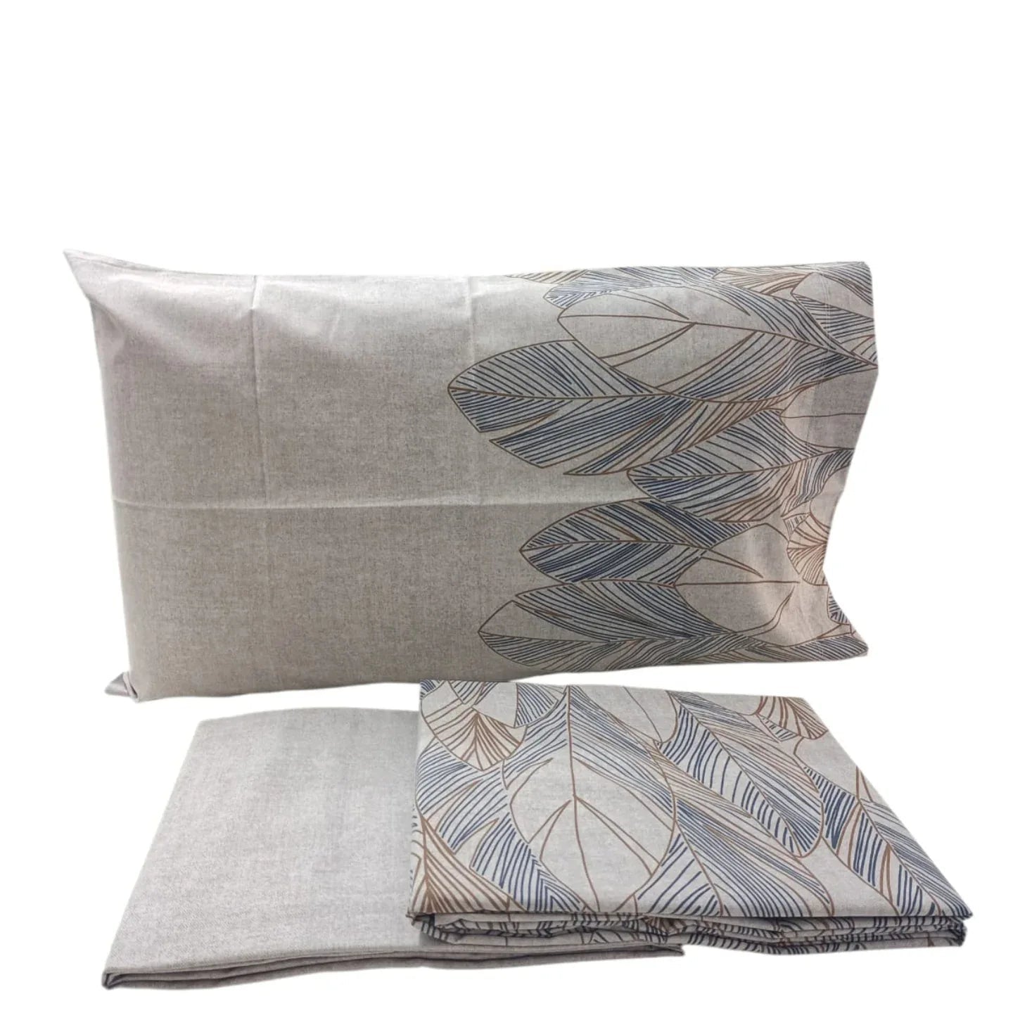 Completo Lenzuola Mae' Via Roma 60 Montreal Matrimoniale Percalle di Cotone - The King Luxury