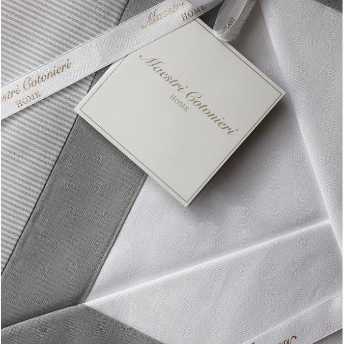 Completo Lenzuola Maestri Cotonieri Toscana geometria Matrimoniale Cotone - The King Luxury