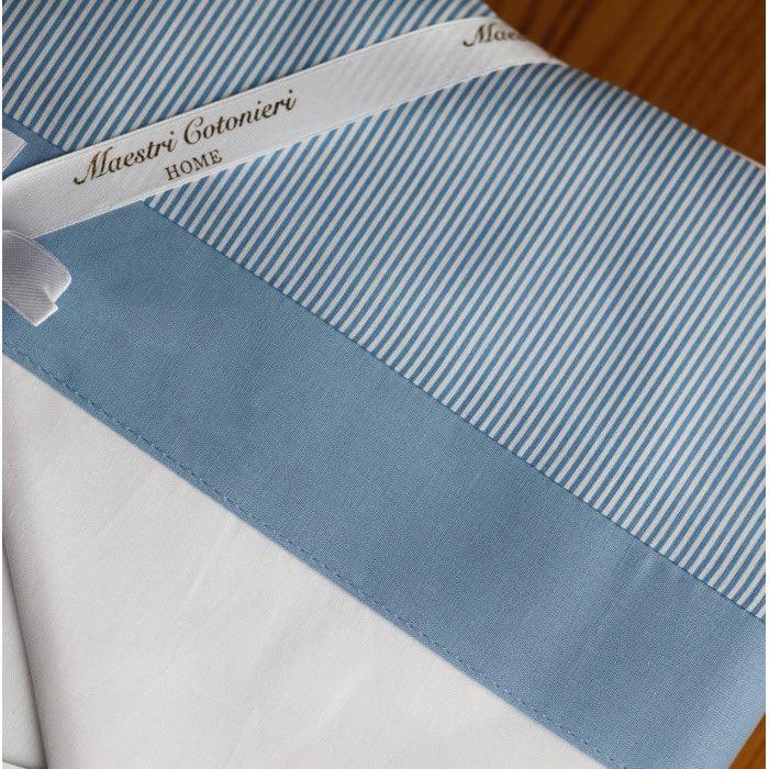 Completo Lenzuola Maestri Cotonieri Toscana geometria Matrimoniale Cotone - The King Luxury