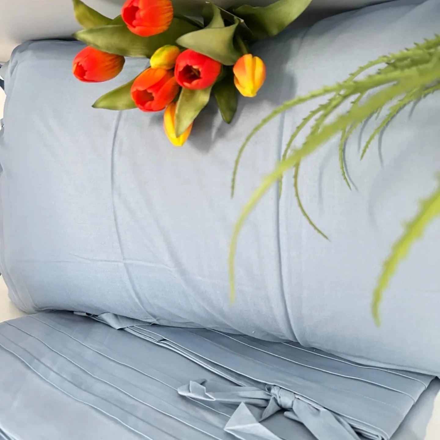 Completo Lenzuola Matrimoniale Alexander Tuscany Home Fettuccia – 100% Cotone - The King Luxury