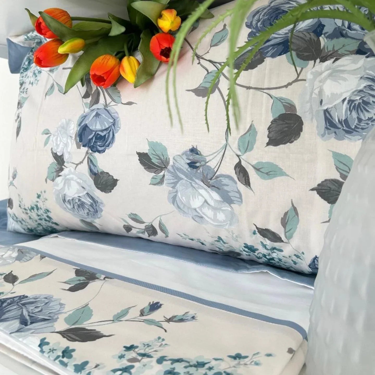 Completo Lenzuola Matrimoniale Alexander Tuscany Home Rose – 100% Cotone - The King Luxury