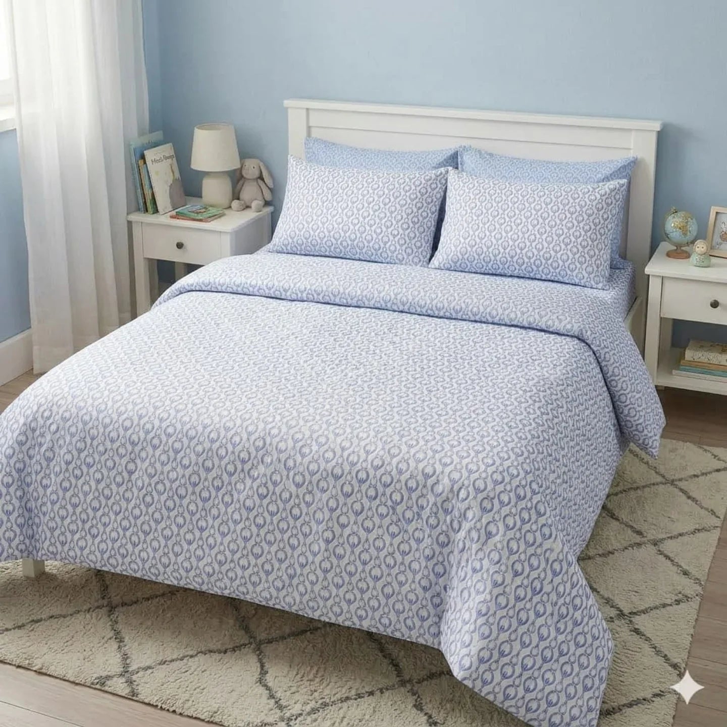 Completo Lenzuola Matrimoniale Antica Tessitura Italiana Pomo in Puro Cotone - The King Luxury