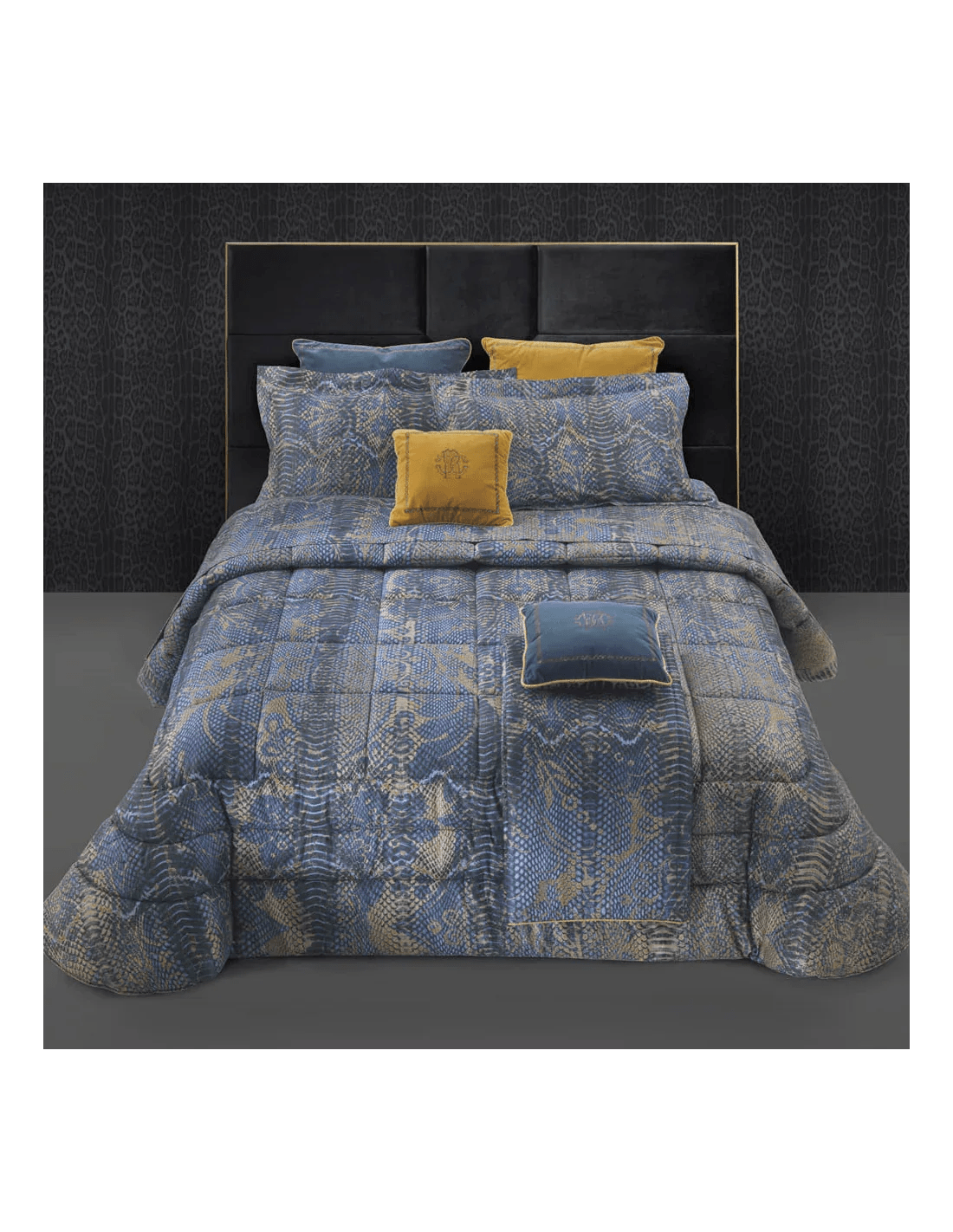 Completo Lenzuola Matrimoniale Cotone Roberto Cavalli Wild Damasco Raso - The King Luxury