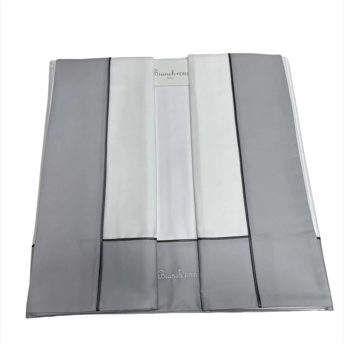 Completo Lenzuola Matrimoniale Eria Bordi Cotone con Ricamo - The King Luxury