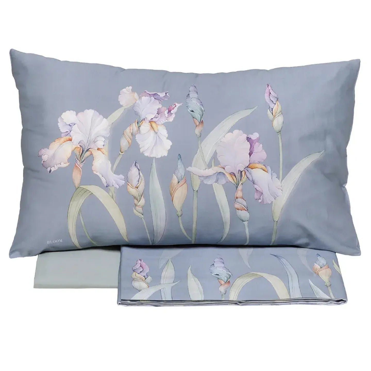 Completo Lenzuola Matrimoniale Lily in Raso di Cotone 300TC – Tessitura Randi - The King Luxury