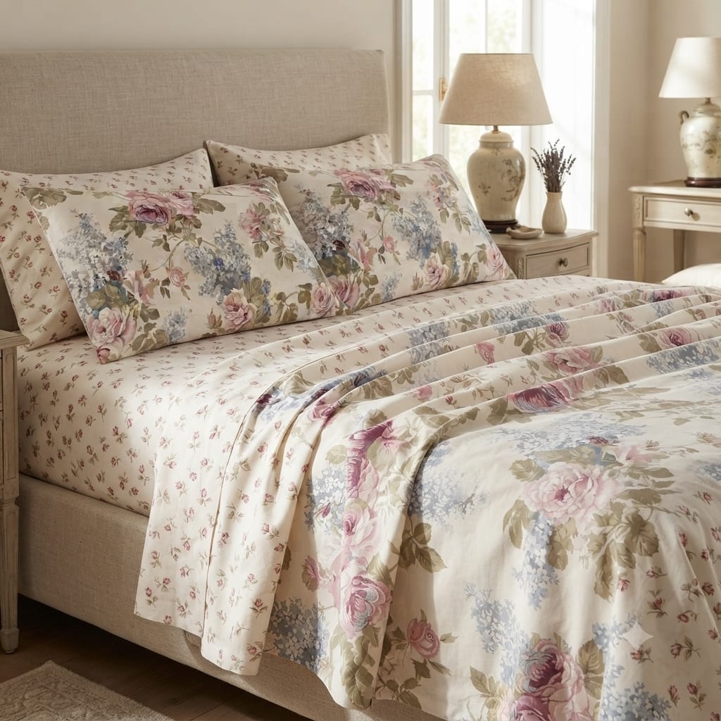 Completo Lenzuola Tessitura Randi Atelier 37 Matrimoniale Percalle di Cotone - The King Luxury