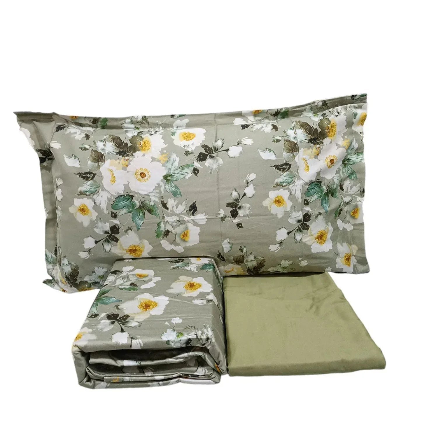 Completo Lenzuola Victorine Matrimoniale Raso di Cotone Eleganti - The King Luxury