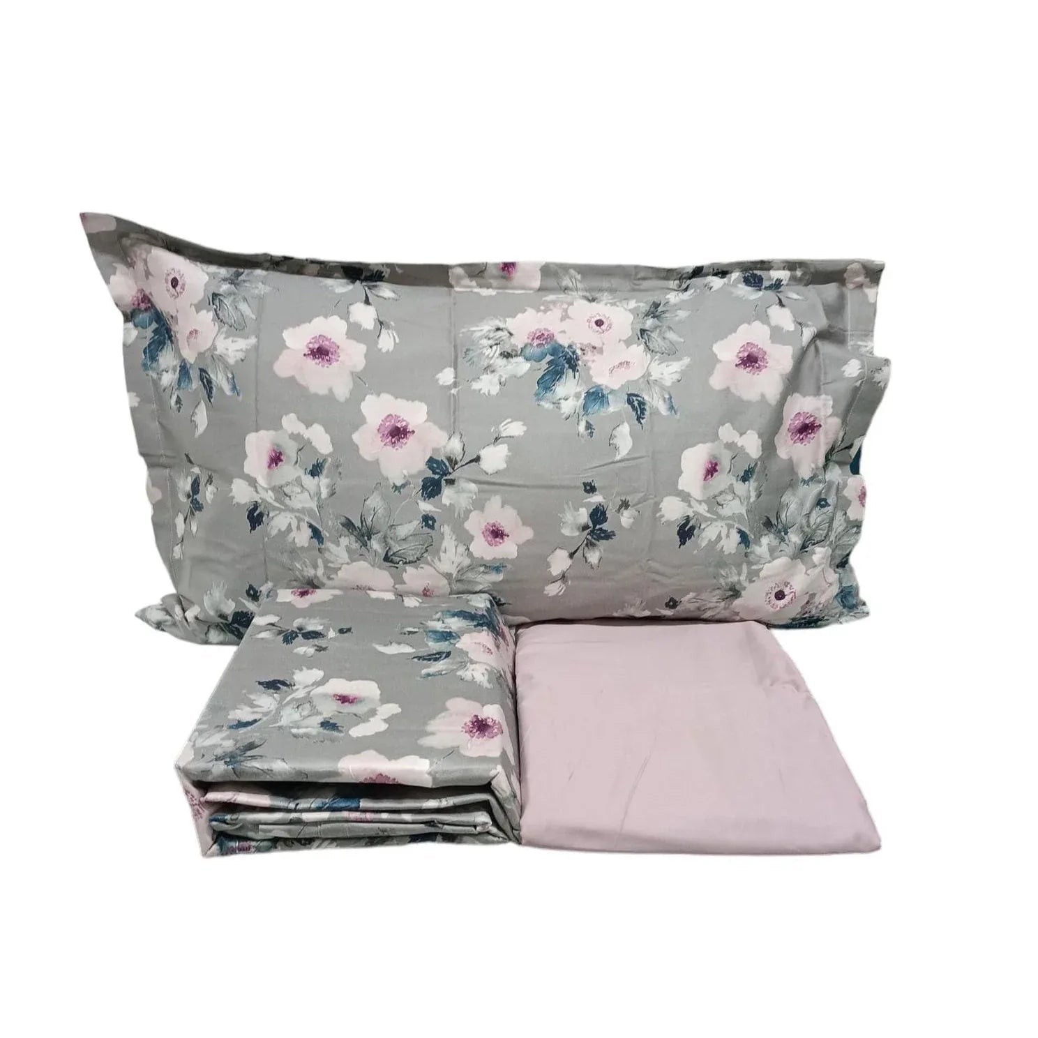 Completo Lenzuola Victorine Matrimoniale Raso di Cotone Eleganti - The King Luxury