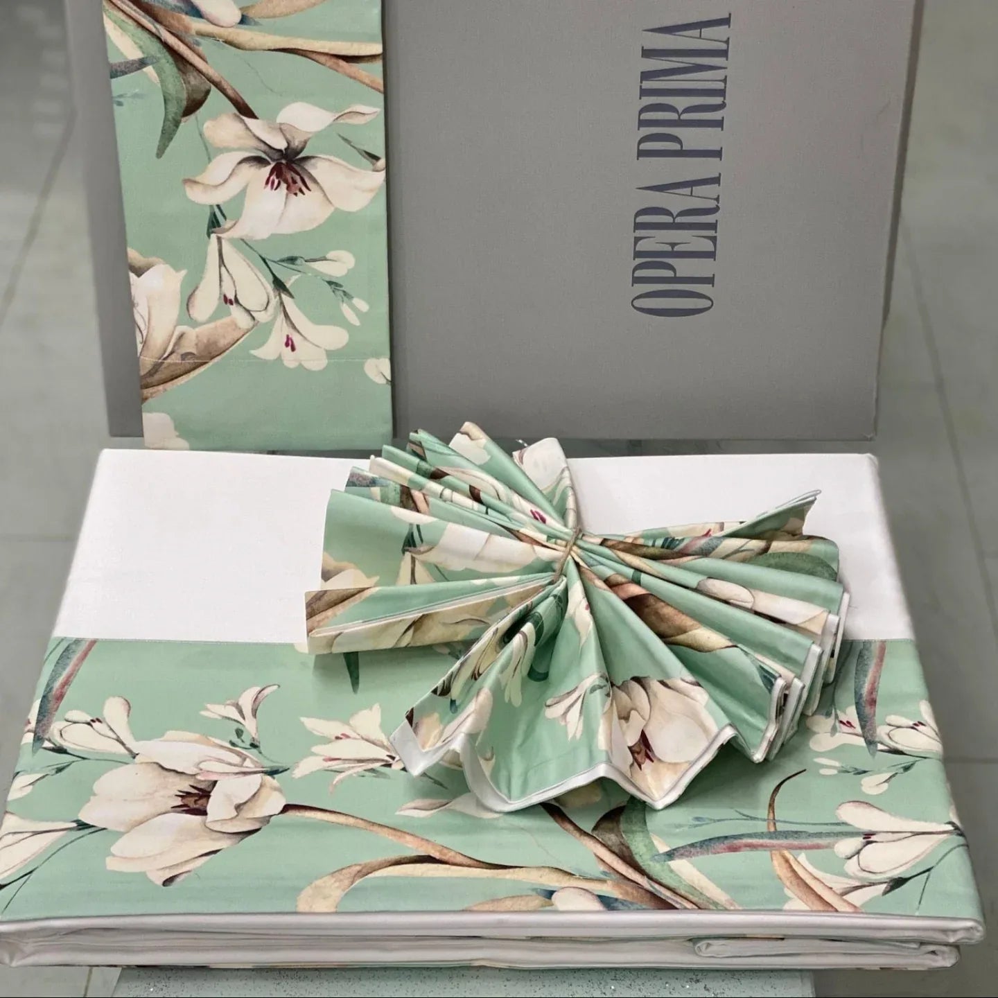 Coordinato Opera Prima Primavera Trapuntino Matrimoniale + Completo Lenzuola Cotone - The King Luxury