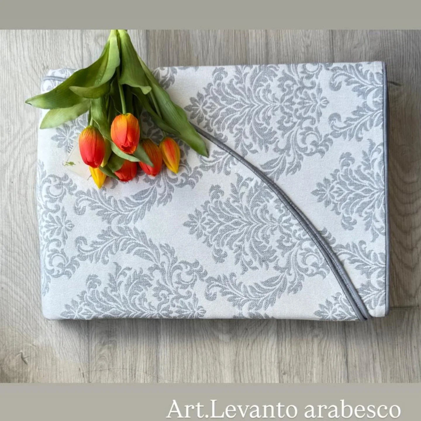 Copriletto Matrimoniale Alexander Tuscany Home Levanto Arabesco – Jacquard 260x260 cm - The King Luxury