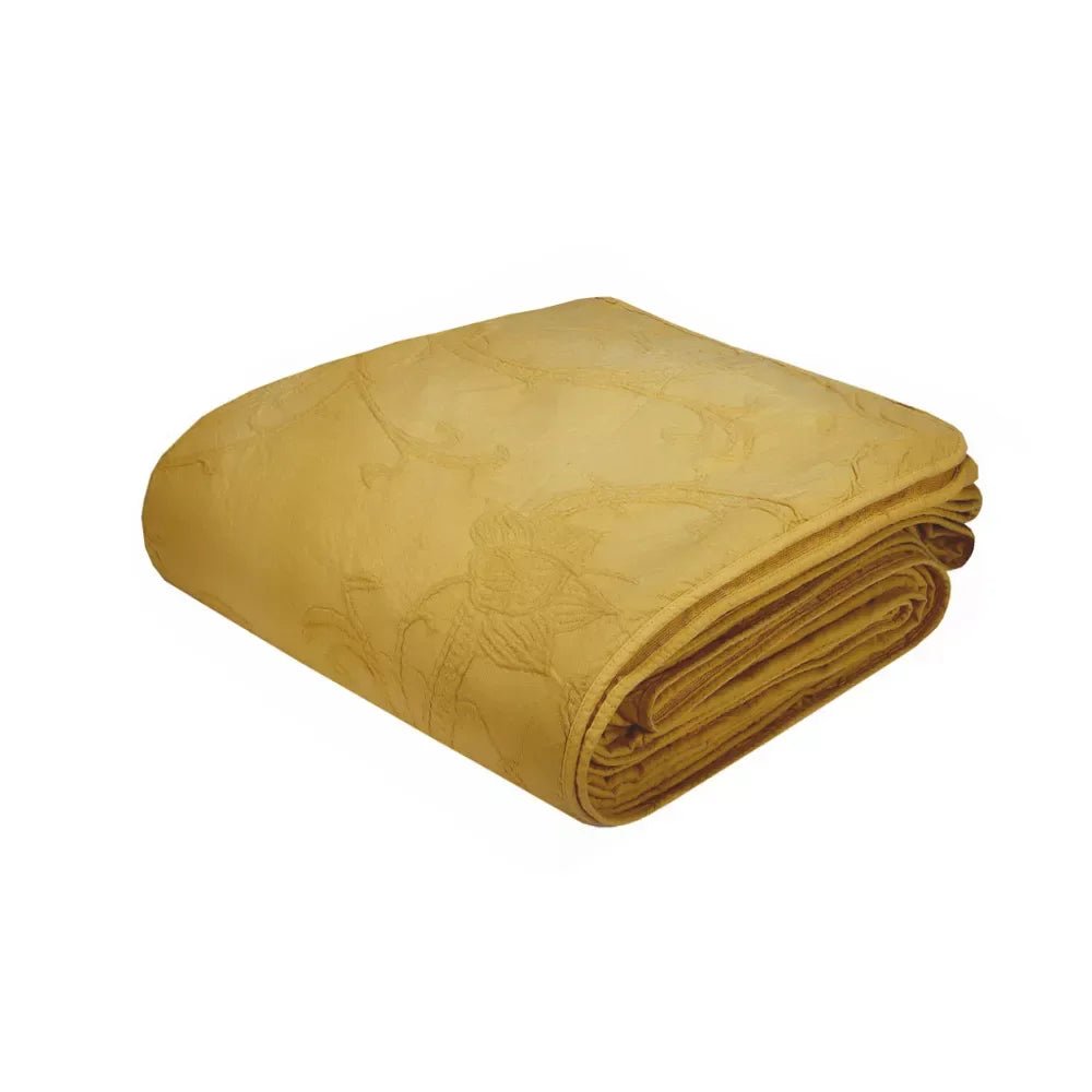 Copriletto Matrimoniale Fiore Tessitura Randi Stone Washed - The King Luxury