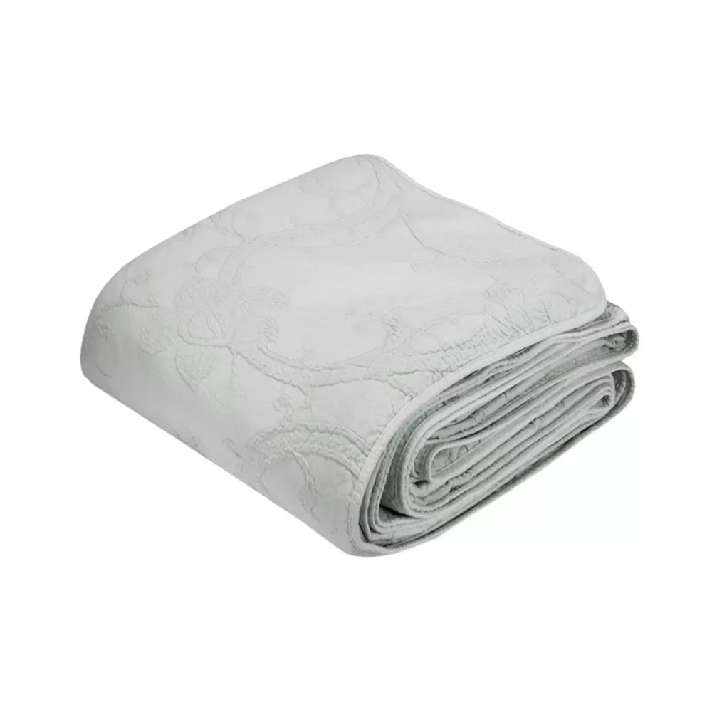 Copriletto Matrimoniale Fiore Tessitura Randi Stone Washed - The King Luxury