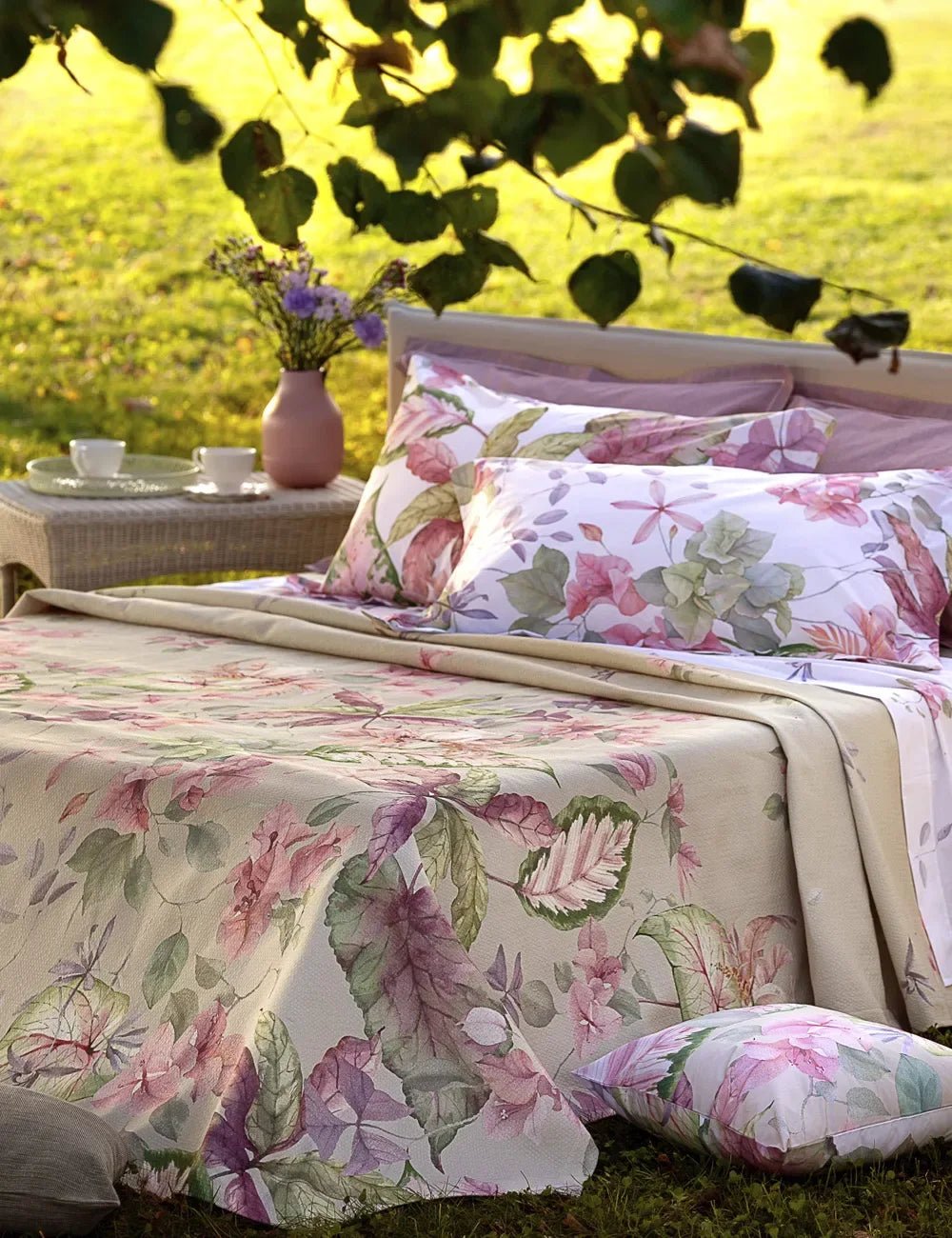 Copriletto Matrimoniale Sentosa Tessitura Randi in Cotone - The King Luxury