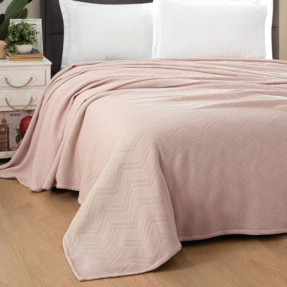 Copriletto Singolo Zig Zag Cotone Maestri Cotonieri - The King Luxury