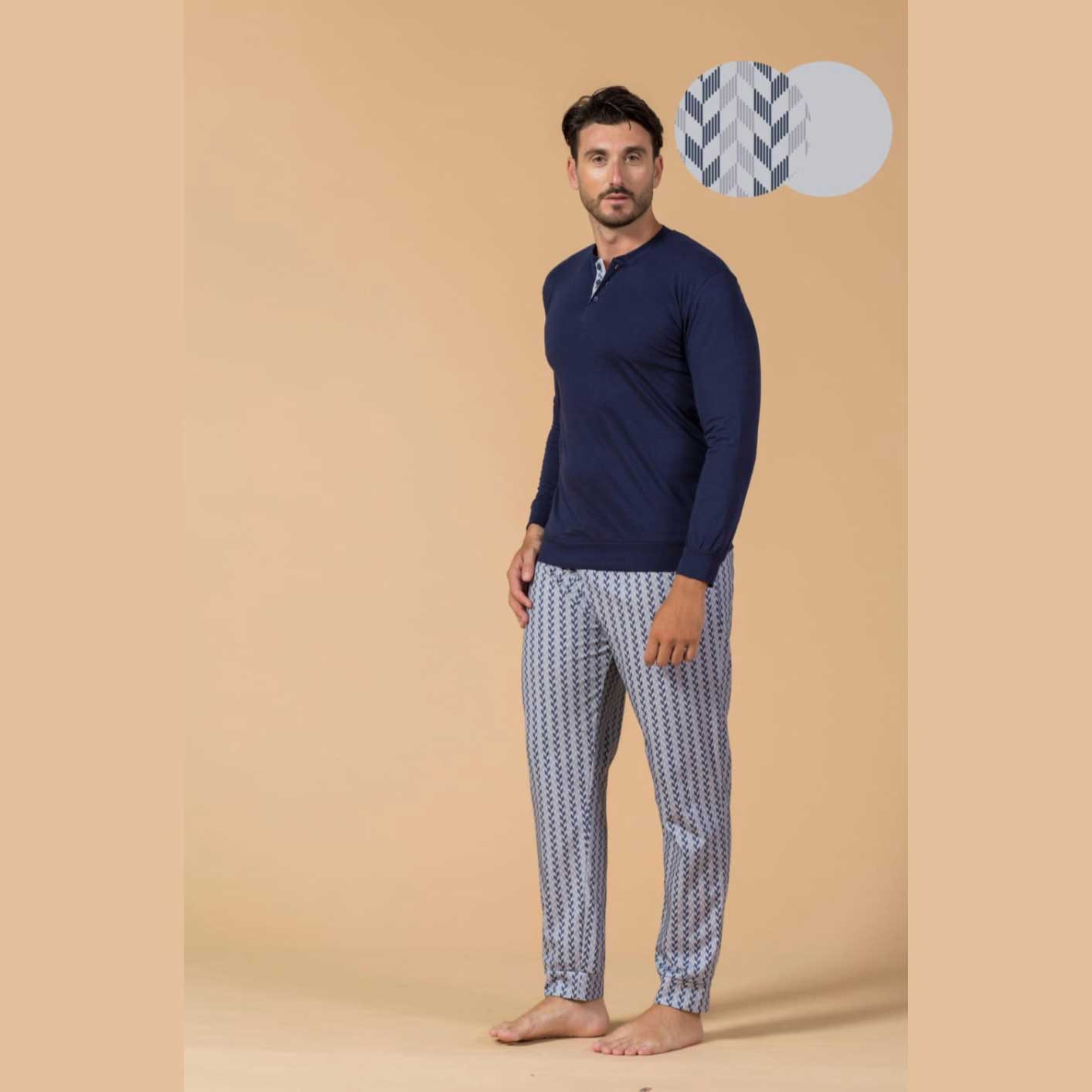 Pigiama Autunno/Inverno Uomo Milk And Honey Gentlman Cotone