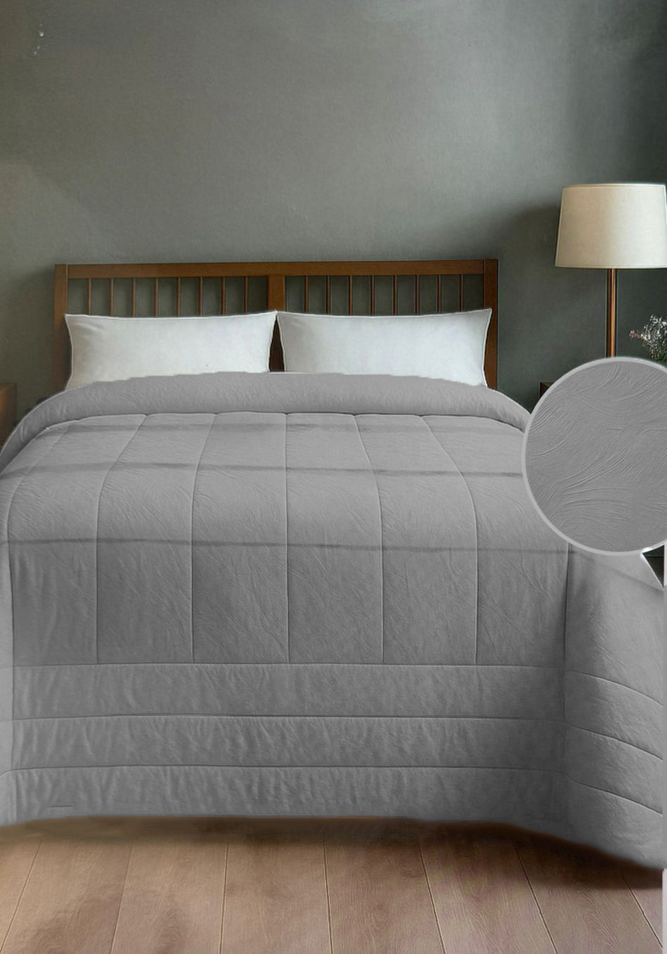 Trapunta Matrimoniale Velvet Jacquard Sisley 260x260 cm – Effetto Pennellatura