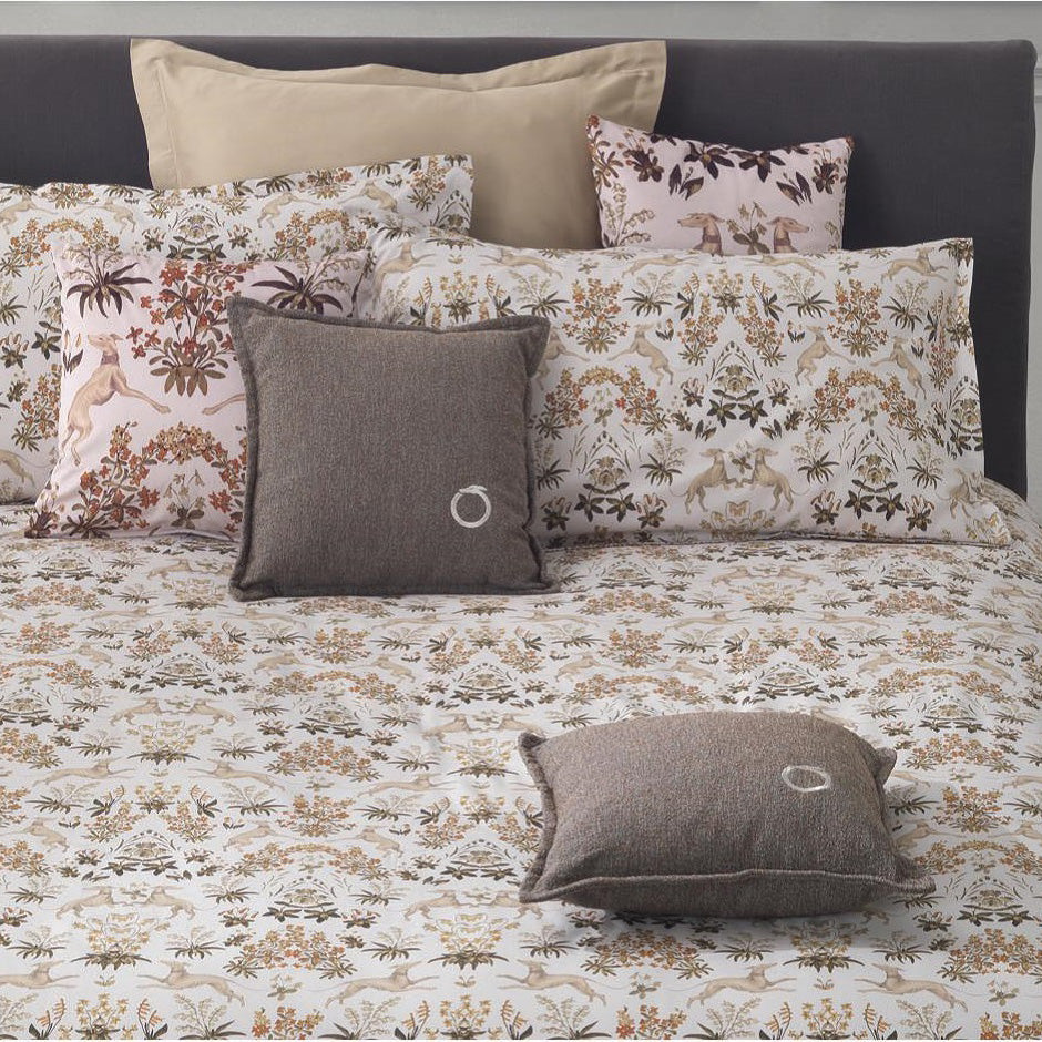 Completo Lenzuola Matrimoniale Trussardi Tapestries Raso di Cotone
