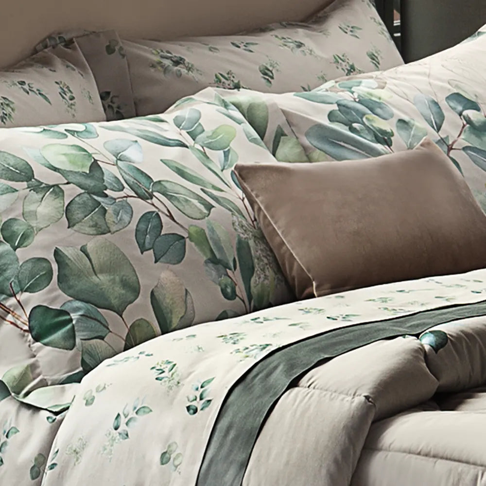 Completo Lenzuola Matrimoniale Tessitura Randi Laurel – Percalle 200 TC – Stampa Digitale