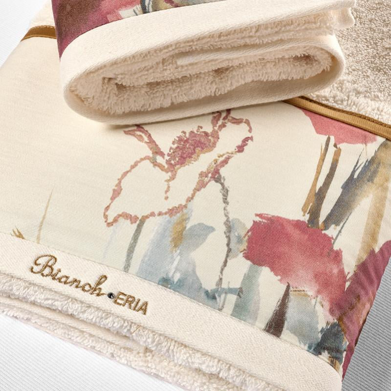 Set Asciugamani Eria Serie Senape  Spugna di Cotone