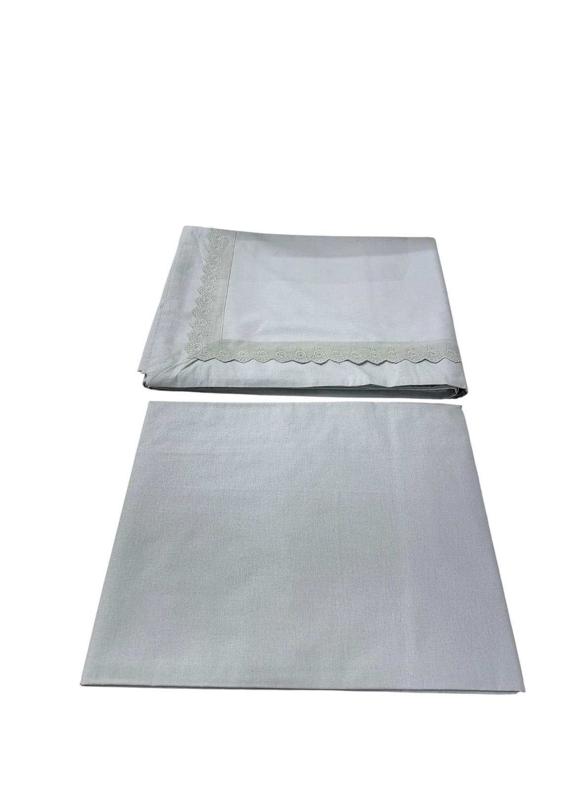 Completo Lenzuola Matrimoniale Alexander Tuscany Home Pizzetto – 100% Cotone