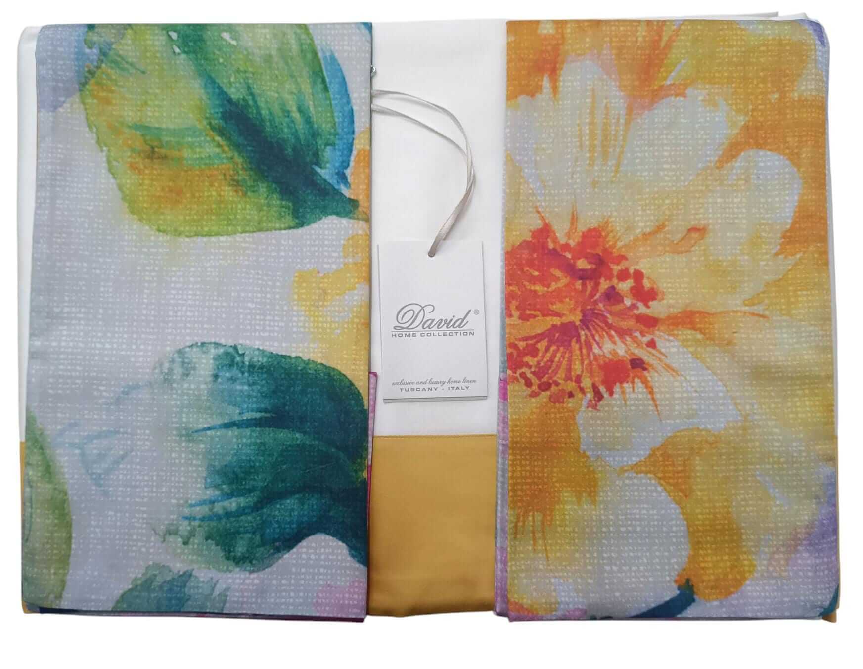 Lenzuola Matrimoniali Raso Cotone David Flowers 260x290 - The King Luxury