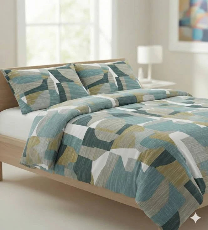 Completo Lenzuola Tessitura Randi Atelier 40 Matrimoniale Percalle di Cotone