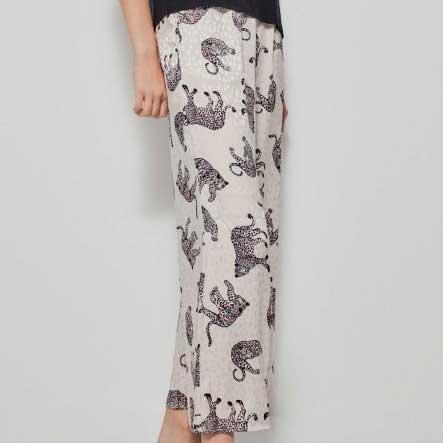 Pantalone Largo Gisela Stampato - The King Luxury