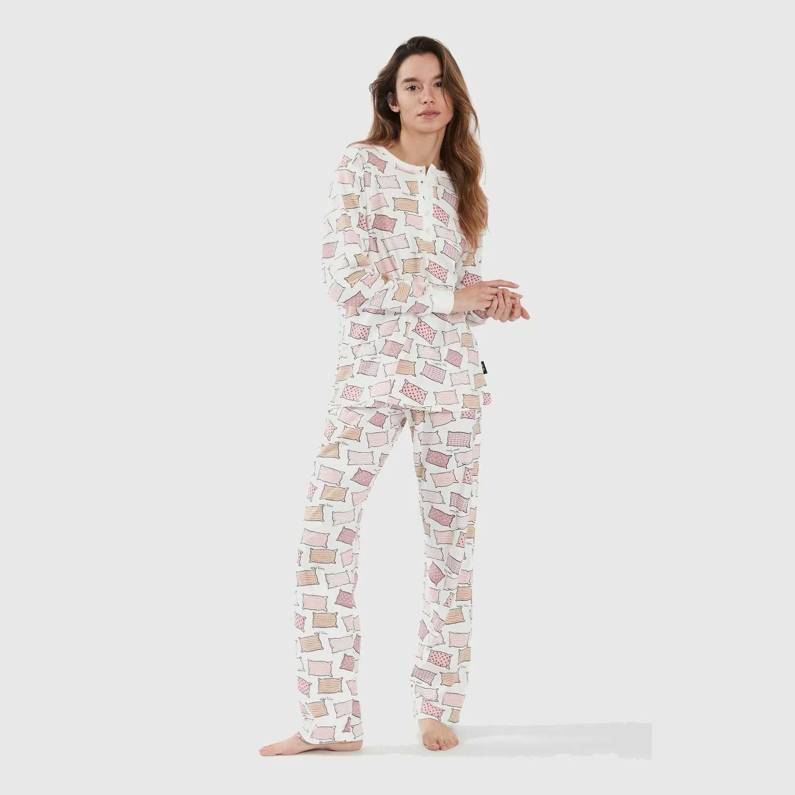 Pigiama Autunno/Inverno Donna Happy People Letargo - The King Luxury