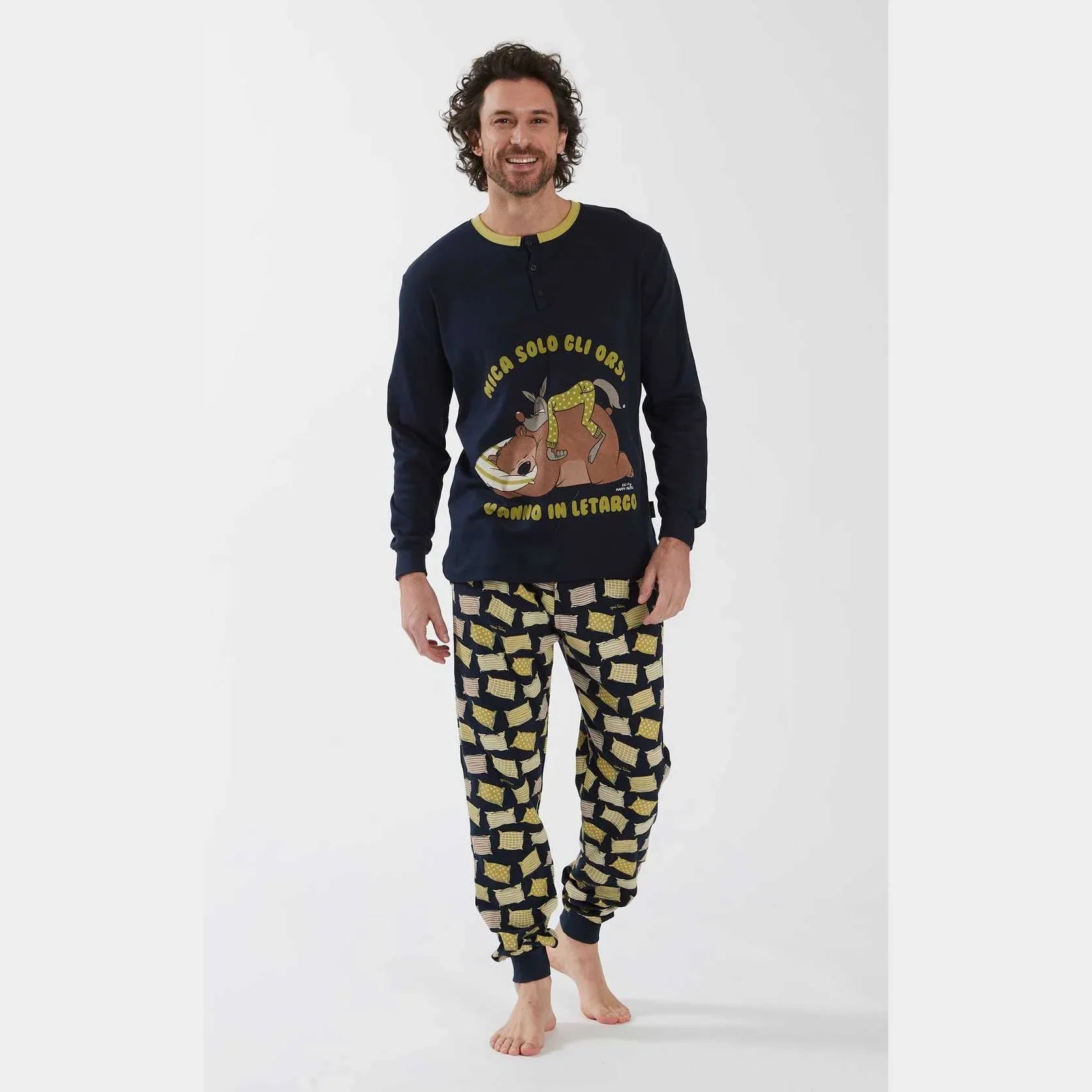 Pigiama Autunno/Inverno Uomo Happy People Letargo - The King Luxury