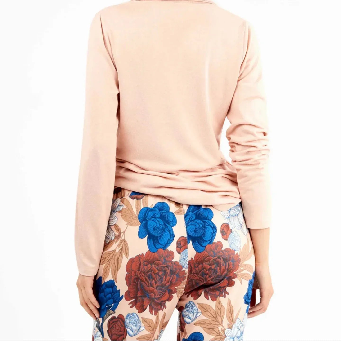Pigiama Donna Autunno/Inverno Gisela 2/20304S – Set Maglia Morbida con Stampa Floreale - The King Luxury