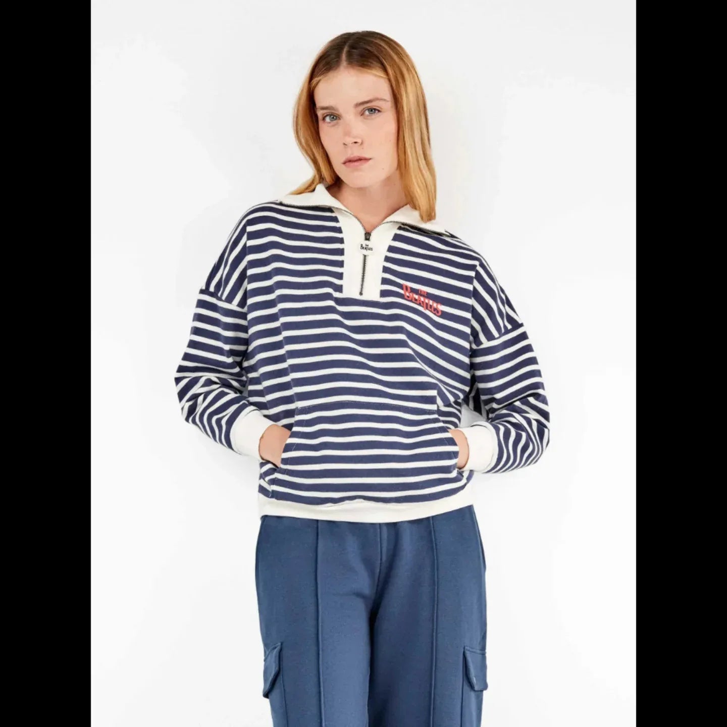 Pigiama Donna Autunno/Inverno Gisela 2/20364S – Pile Beatles con Zip e Pantaloni Cargo - The King Luxury