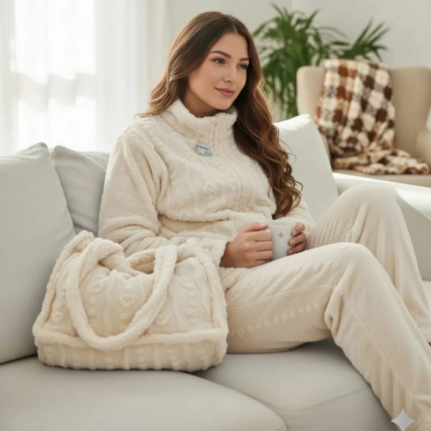 Pigiama Donna Autunno/Inverno Milk And Honey PD1476 Sherpa - The King Luxury