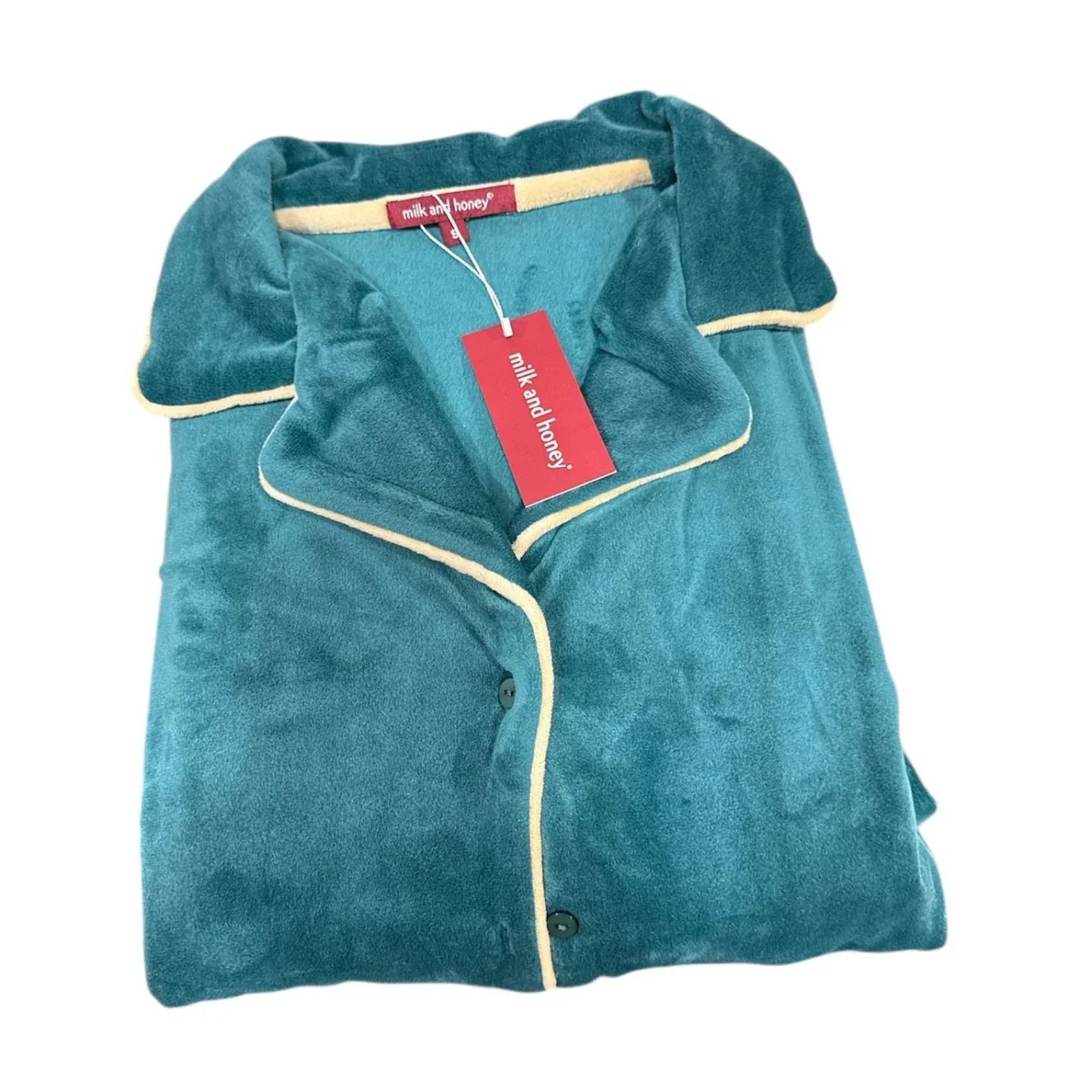 Pigiama Donna Milk and Honey Humble – Tuta in Ciniglia con Bottoni – Made in Italy - The King Luxury