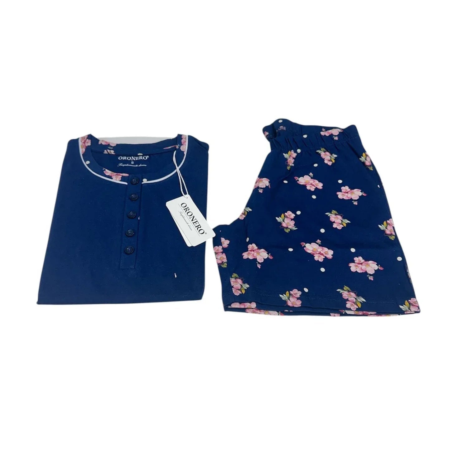Pigiama Donna Primavera/Estate Oronero OD424 Cotone - The King Luxury