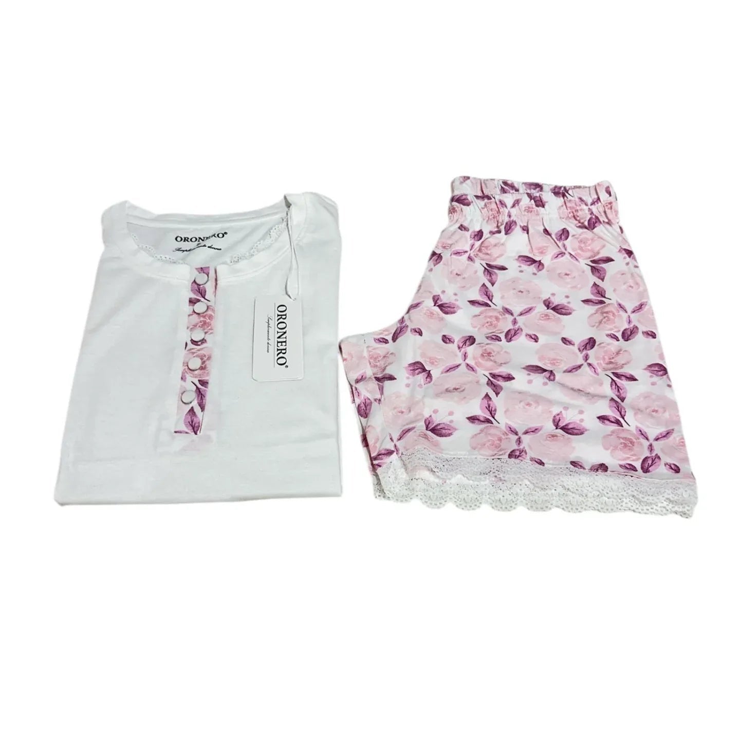 Pigiama Donna Primavera/Estate Oronero OD428 Cotone - The King Luxury