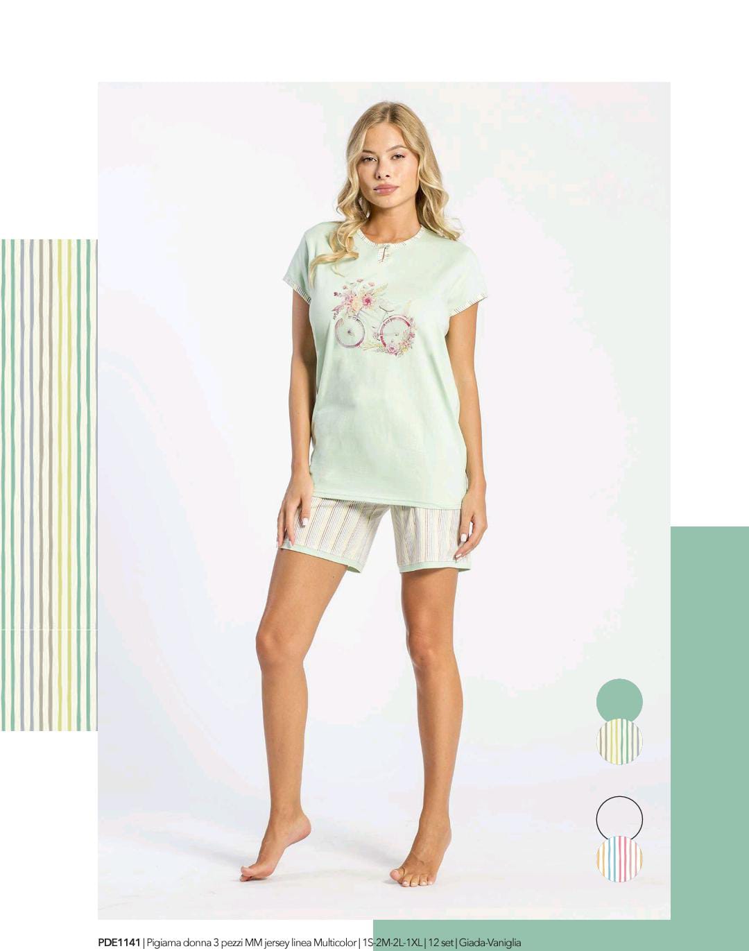 Pigiama Donna Primavera/Estate Milk And Honey Linea multicolor 54 Jersey
