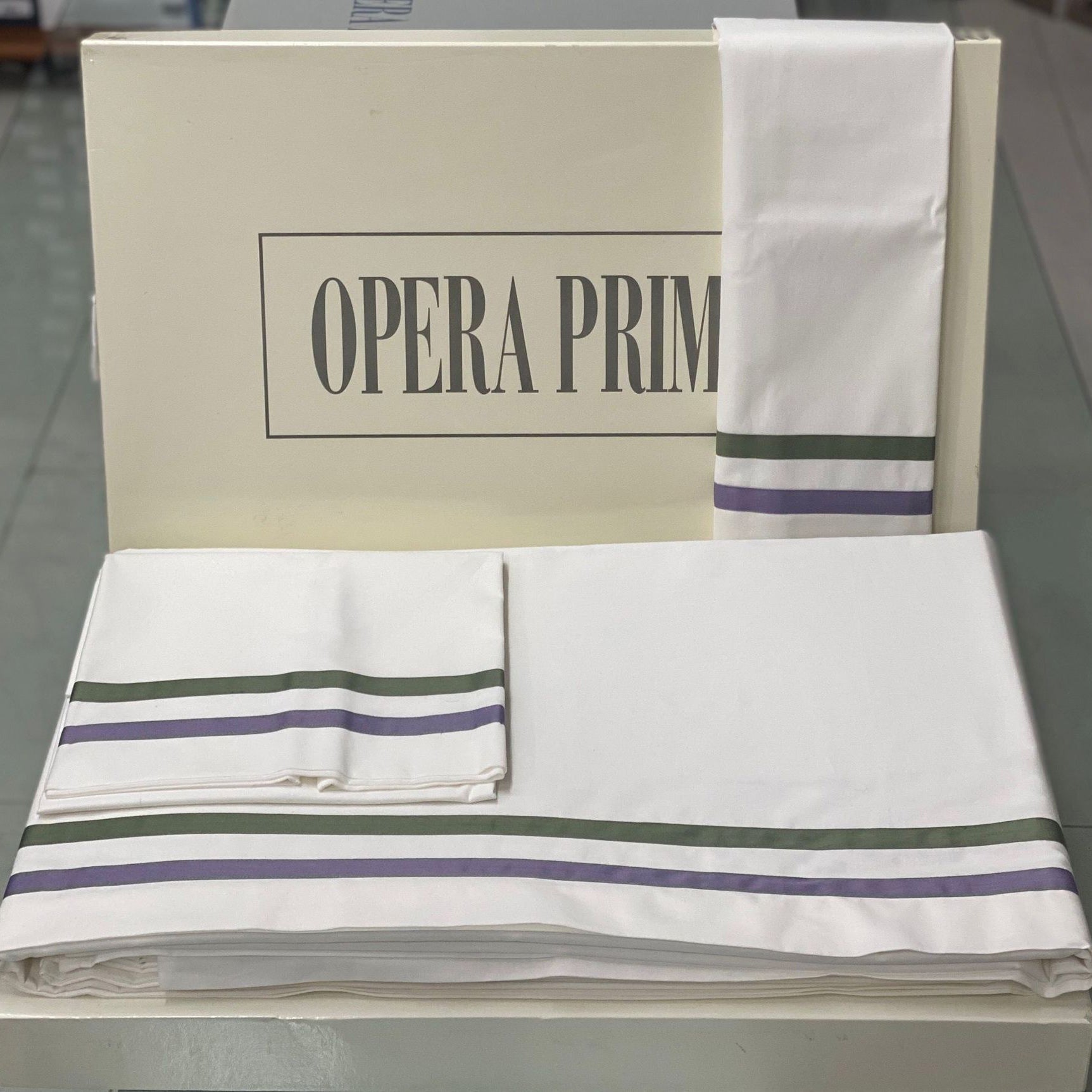Completo Lenzuola Opera Prima Queen Matrimoniale Cotone