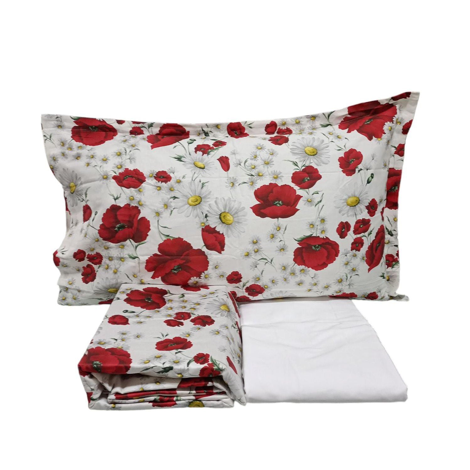 Completo Lenzuola Dolcevita Matrimoniale Raso di Cotone