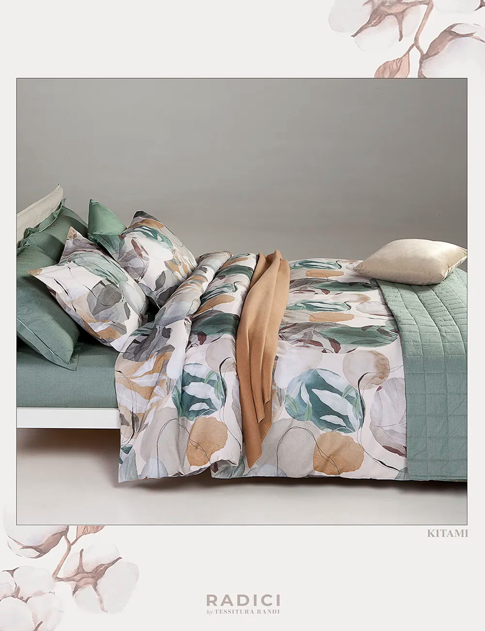 Trapunta Matrimoniale Tessitura Randi Kitami – 270x270 cm – Percalle di Cotone Riciclato 200 TC