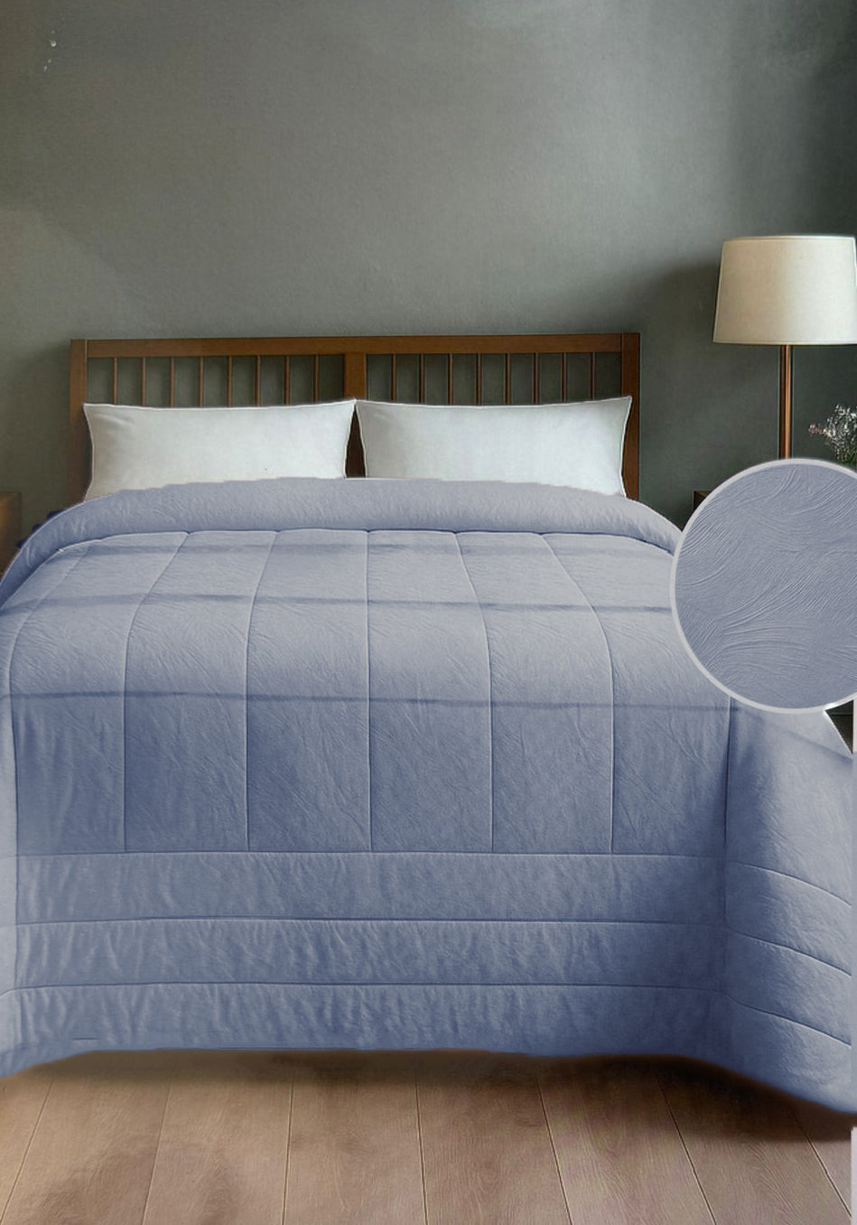 Trapunta Matrimoniale Velvet Jacquard Sisley 260x260 cm – Effetto Pennellatura