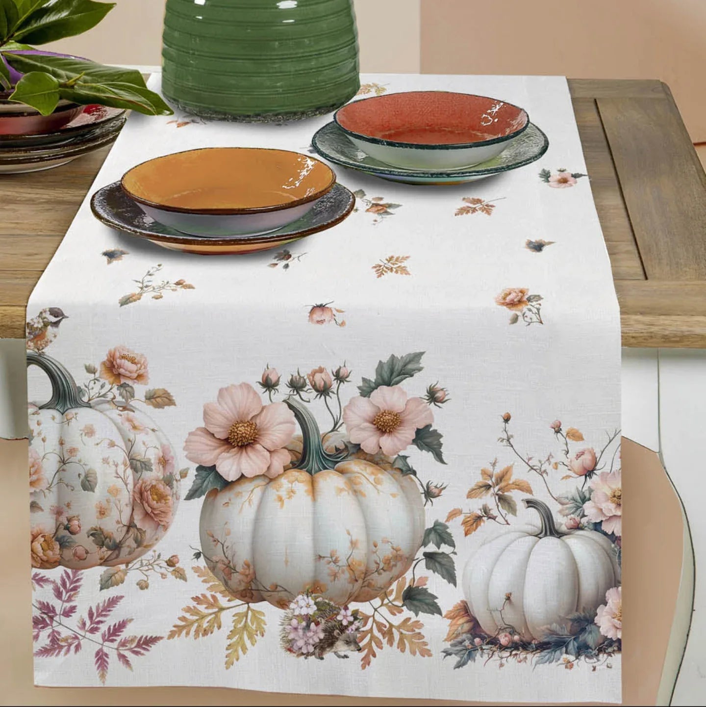 Runner Tessitura Randi Cucurbita – 100% Cotone Panama – Stampa Digitale – 50x150 cm - The King Luxury