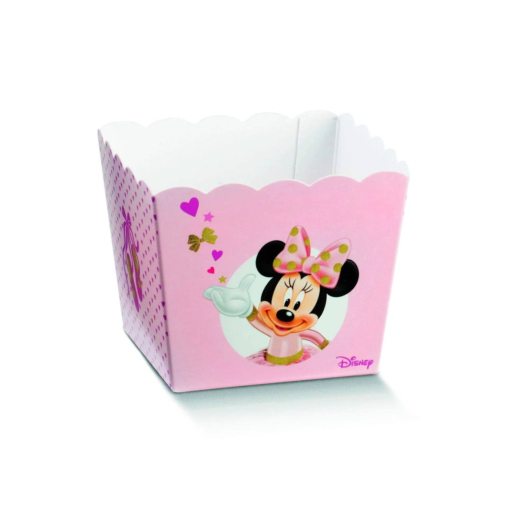 Scatolina Nascita Bimba vaso Disney Minnie Ballerina Rosa - The King Luxury